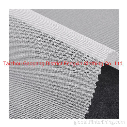 China 100% polyester twill woven fusible interlining 75d Factory